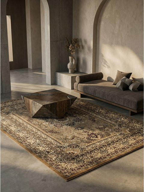 Kurzflorteppich TANNHEIM von Kadima Design, orientalisch, Beige, B: 200 cm, T: 290 cm - Bild 1