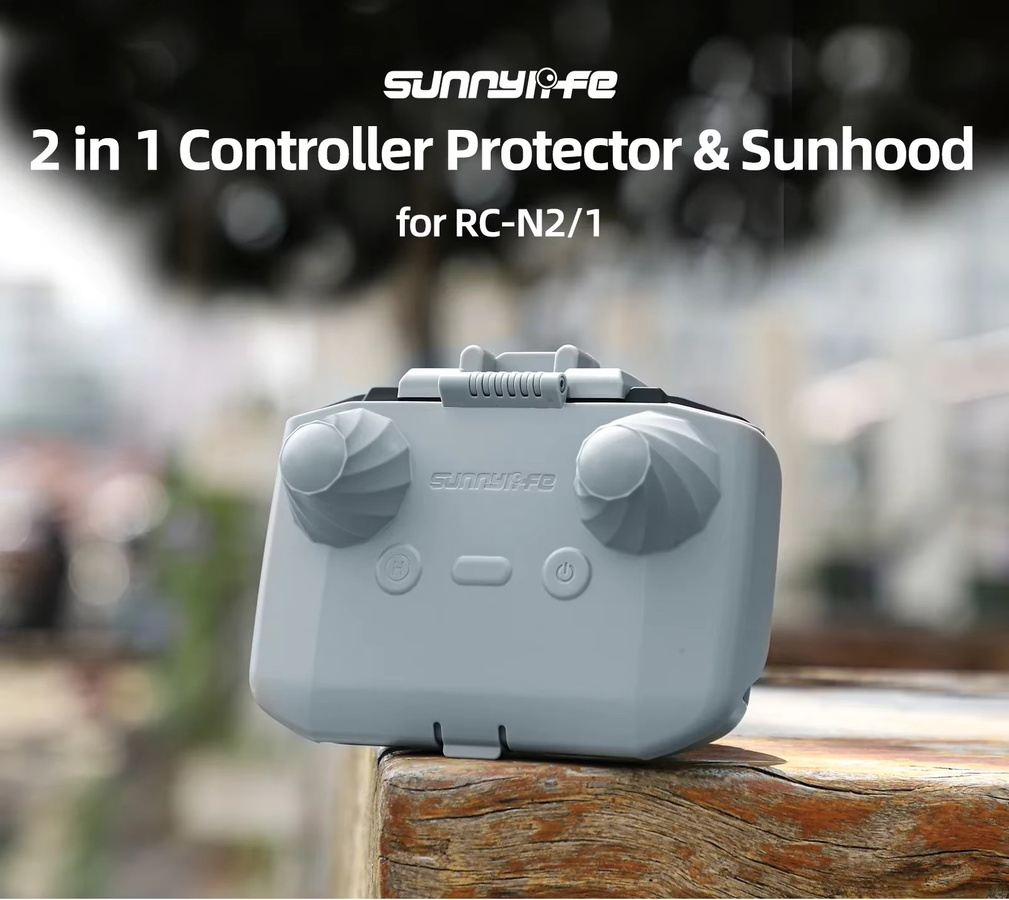 ZNTCH 2-in-1 Controller Schutz SunHood Control Sticks Guard Schutzhülle für RC-N2, RC-N1, RC-N3, DJI Mini 3, Mini 4 Pro, Air 3 und Mavic 3 Pro in Grau - Bild 4