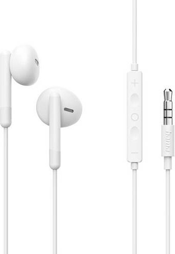 Hama Noble In-Ear Kopfhörer mit Mikrofon und 3,5-mm-Klinkenanschluss in Weiß - Bild 1