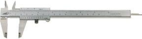 Helios Preisser Taschenmessschieber 0199 aus Edelstahl in Silber mit parallaxfreier Ablesung und Messbereich 0-150 mm - Bild 1