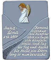 Keramikschild Swing von Decoramic in Grau für Ehrungen und besondere Anlässe, B: 14 cm, H: 18 cm - Bild 1