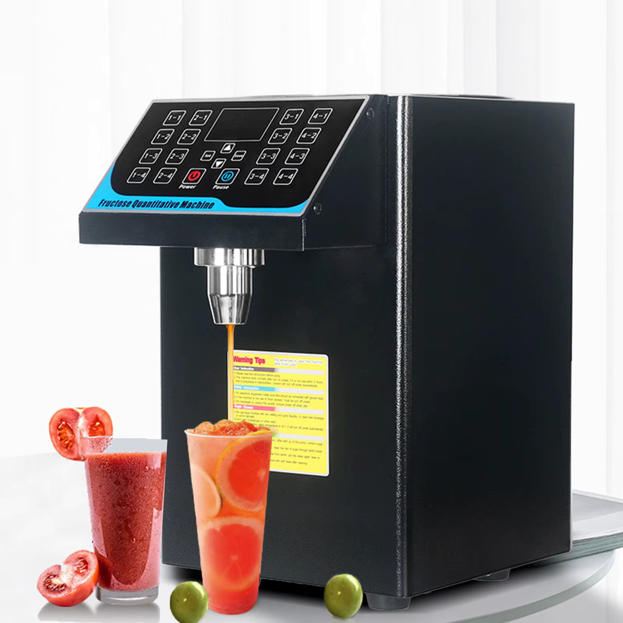 Bymaocar Bubble Tea Fruktose-Spender in Schwarz mit 16 Speicher-Tasten und Niedrigfüll-Sensor, 7,5 l Volumen - Bild 5