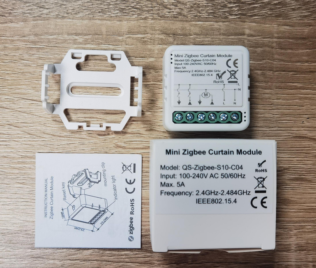 Tuya Zigbee Smart Vorhangschalter Modul für intelligente Vorhänge, Rolläden und Jalousien, Farbe: Weiß - Bild 3