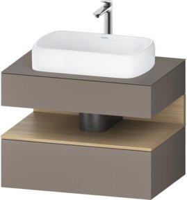 Duravit Waschtischunterschrank Qatego in Lackoptik, B/T/H: 80 x 55 x 60 cm - Bild 1