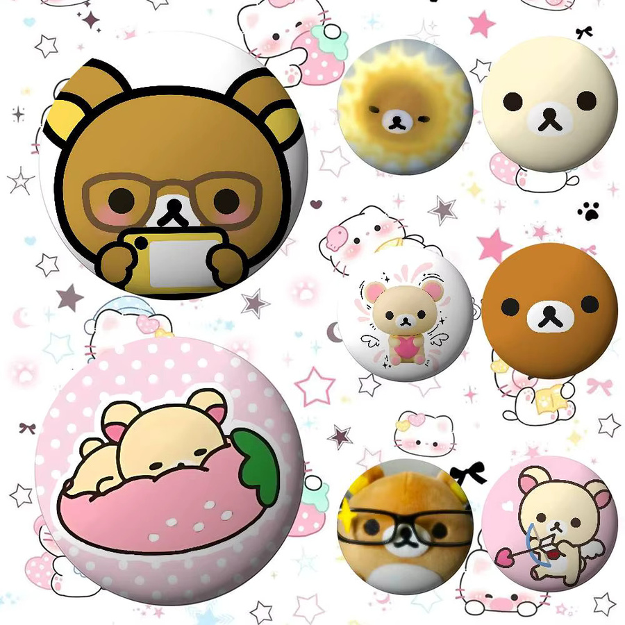 52TOYS Anstecknadeln Rilakkuma, Metall, Weichblech - Bild 3