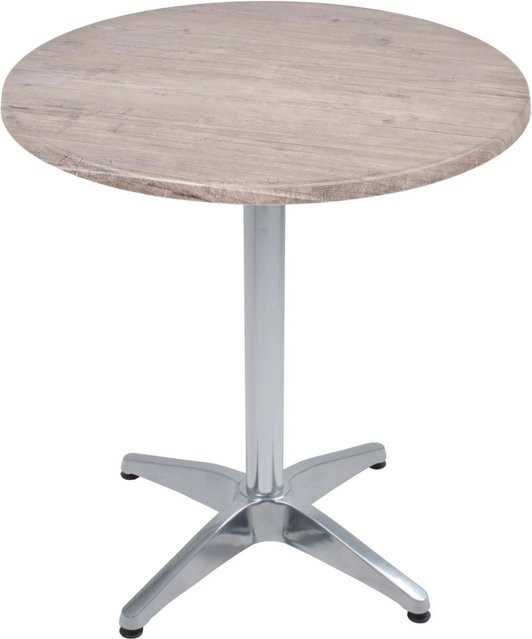 DELUKE Bistrotisch VIDOL Rund, Hellbraun, Durchmesser: 70 cm, Höhe: 66 cm - Bild 1