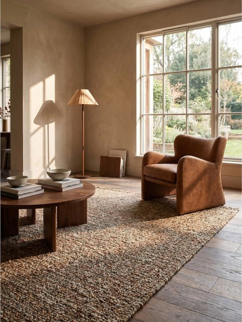 Wollteppich OTLEY von Kadima Design in Terrakotta, B/T: 160 x 230 cm - Bild 1