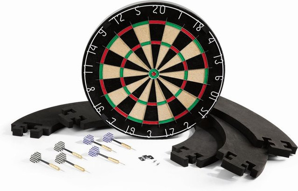 DoYourDart Sisal-Dartscheibe mit Dart-Surround, 45cm