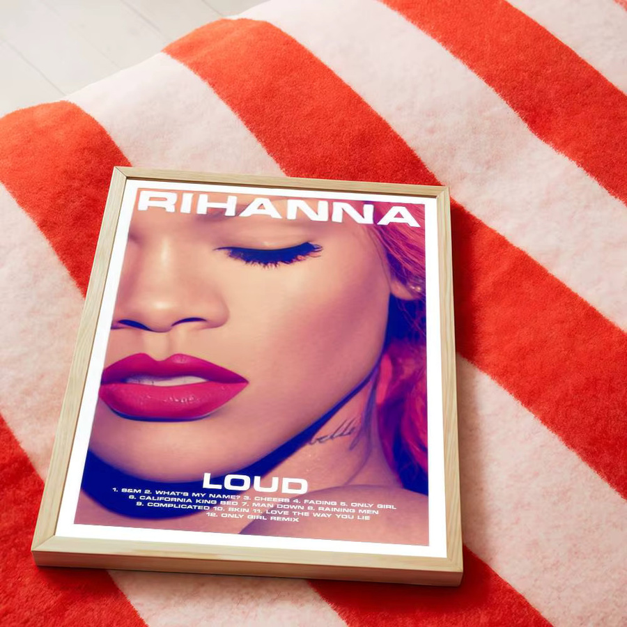 Vintage Poster Rihanna Popmusik Wasserfester Papieraufkleber Multicolour für deine Wanddekoration - Bild 5