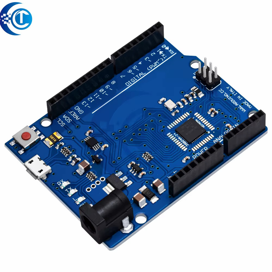 Leonardo R3 Mikrocontroller ATmega32U4 Entwicklungsboard mit USB-C Kabel für Arduino DIY Starter Kits in Blau - Bild 3