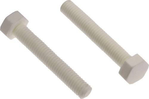 PB Fastener Sechskantschraube M8 aus Keramik in Weiß, ANSI B18.6.7M-1985 701353 - Bild 1