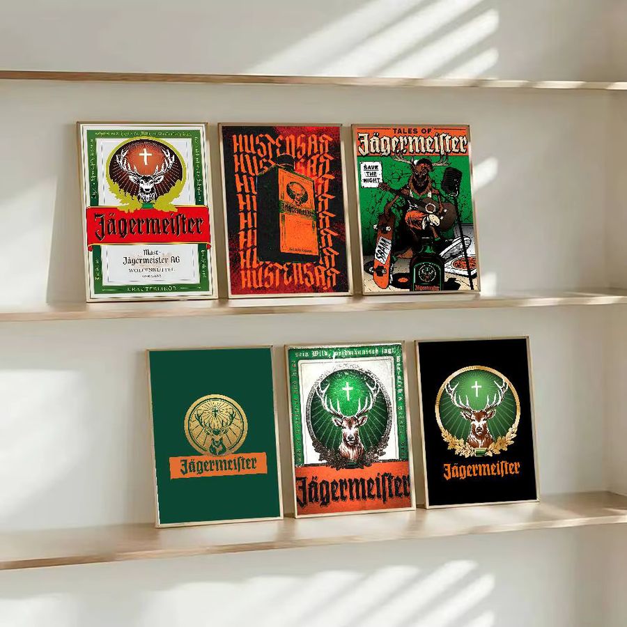 J-Jagermeister Anime-Poster Wandkunst-Aufkleber für Bar und Wohnzimmer - Bild 2