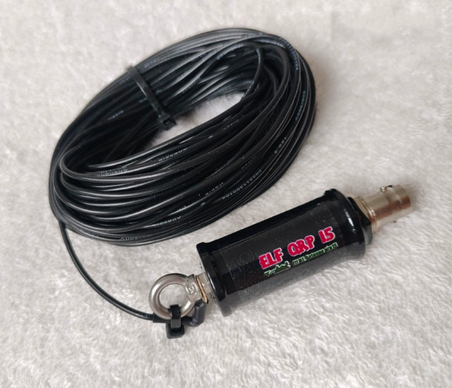 AISANRAY QRP15 Mini-ELF-HF-Antenne für 1–30 MHz, tragbare Kurzwellenantenne in Schwarz, unterstützt 40 m/20 m/15 m/10 m Senden - Bild 1