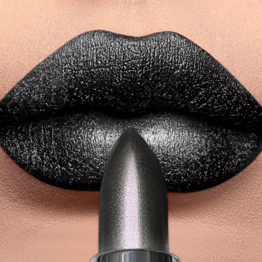KAFURUX Lippenstift, Schwarz, Metallic-Finish - Bild 3