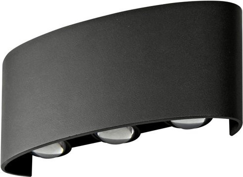 E2 LED-Wandleuchte PETRA Up-Down Außenleuchte in Schwarz mit 7W und IP54 Schutzklasse - Bild 1