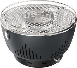 BBQ Hero Holzkohle-Tischgrill mit Aktivbelüftung in Anthrazit, B/T/H: 34,8 x 34,8 x 24 cm - Bild 1
