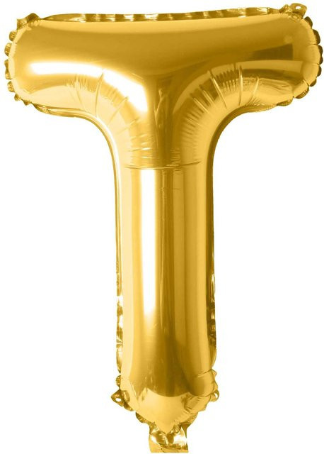 Rico Design Folienballon Buchstabe in Gold, Höhe: 36 cm - Bild 1