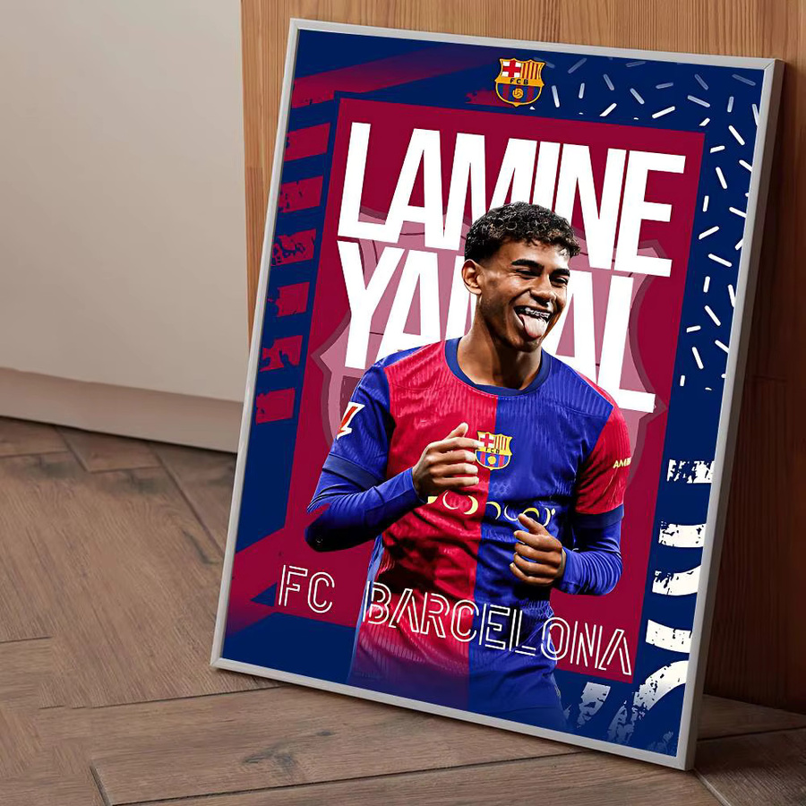 L-Lamin FootballStar Y-Yamal 27 Wandkunst-Aufkleber, Mehrfarbig, B/H: 27 x 15 cm - Bild 5
