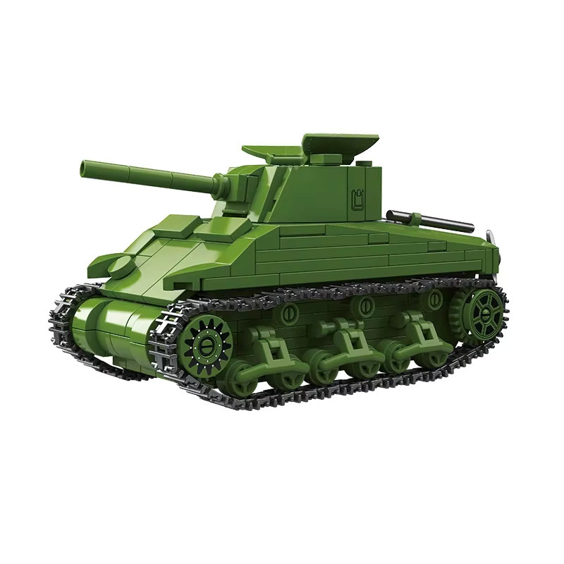QUANGUAN M4 Sherman 75 Mittelschwerer Panzer, Modellbausatz, Bausteine Spielzeug - Bild 2