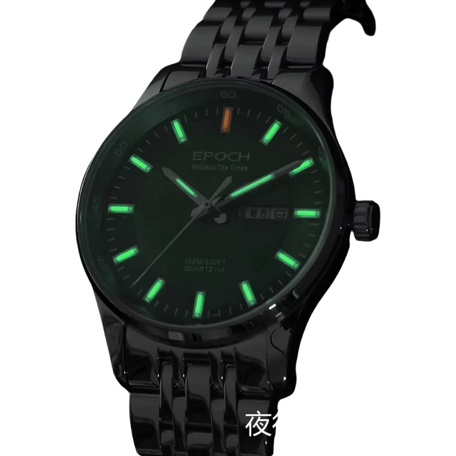EPOCH Armbanduhr Quarz, Edelstahl, Saphirglas, 38 mm, Herren - Bild 2