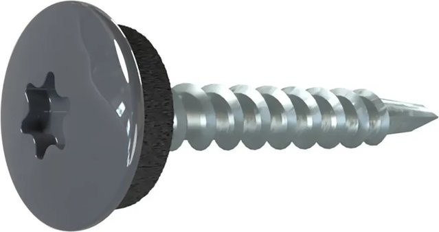 Weckman Selbstbohrende Holzschrauben TTAP in Mattgrau, Durchmesser: 4,8 mm, Länge: 35 mm, 100er Pack - Bild 1
