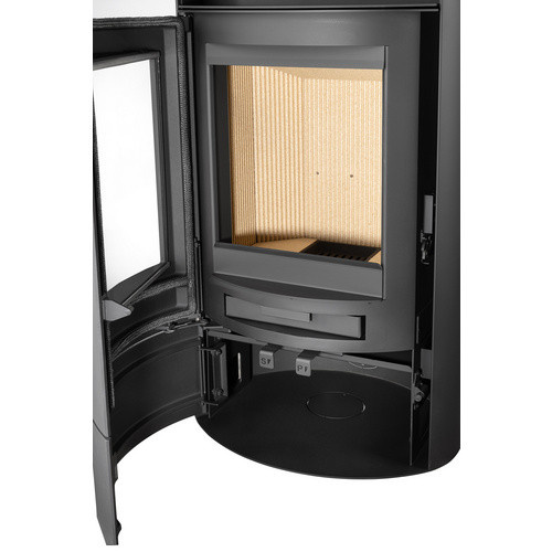 Justus Kaminofen Island 7 2.0 Speckstein in Schwarz/Grau mit 7 kW Leistung - Bild 4