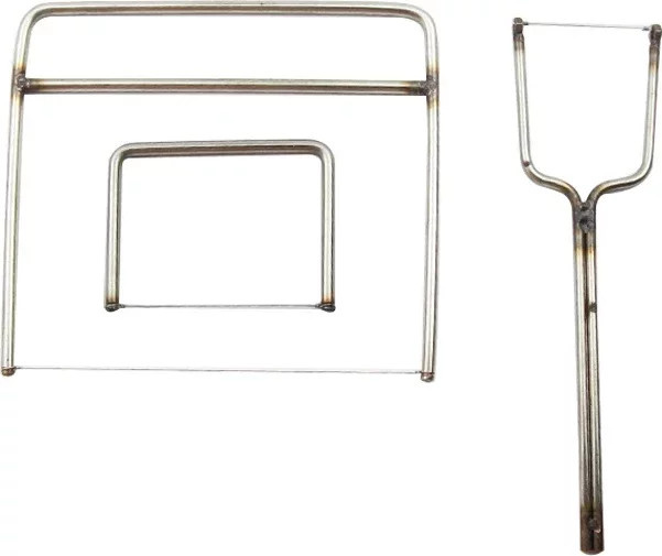 RLJLIVES Edelstahl U-förmiger Keramik-Slicer mit Keramik-Textur für DIY-Tonarbeiten in Silber - Bild 1
