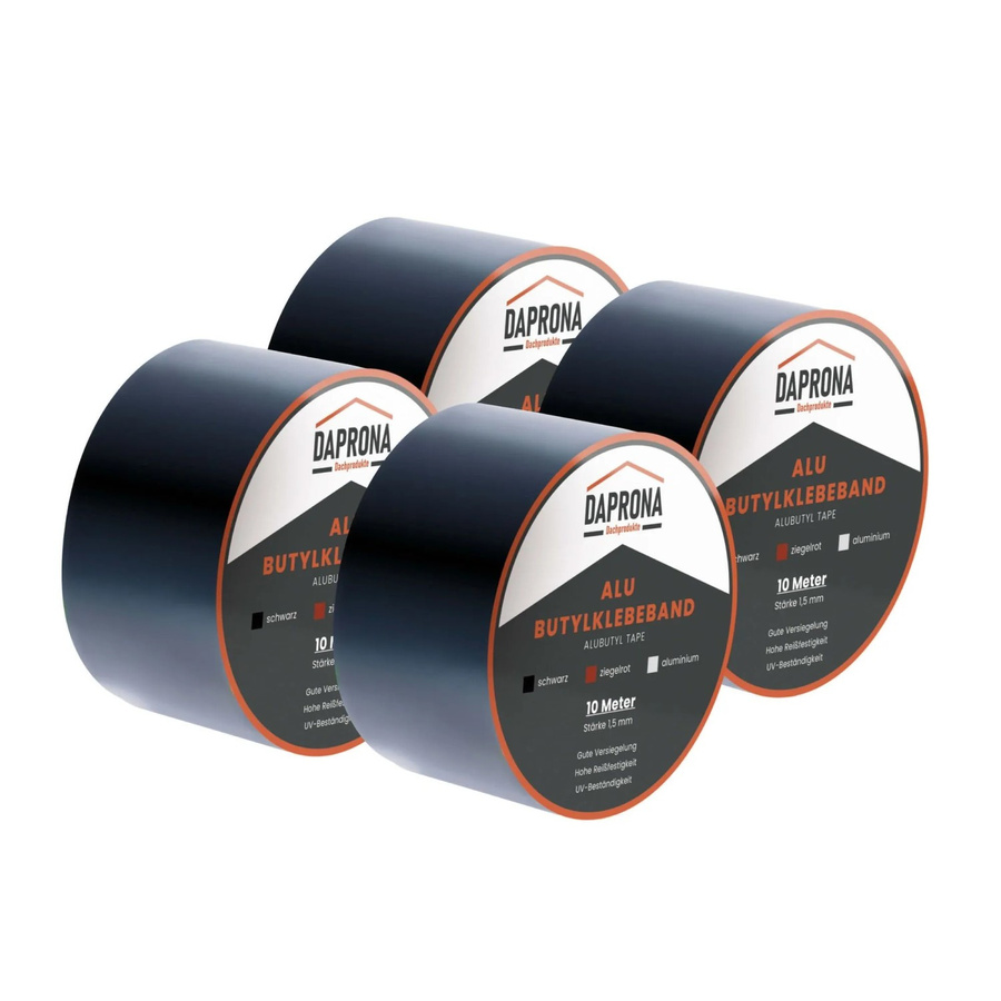Daprona Butylband Reparaturband Dichtband wasserdicht Schwarz B: 75 mm, L: 10 m - Bild 2