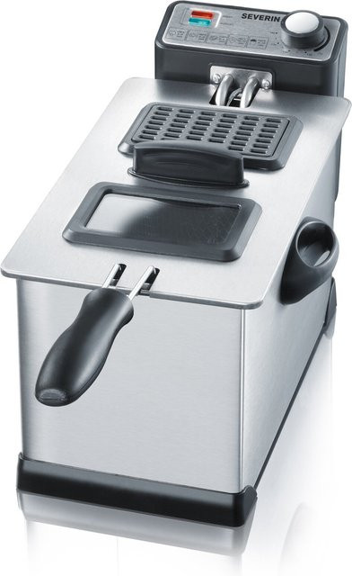 Severin Fritteuse FR 2431 in Silber mit 2000W und 3l Fassungsvermögen - Bild 1