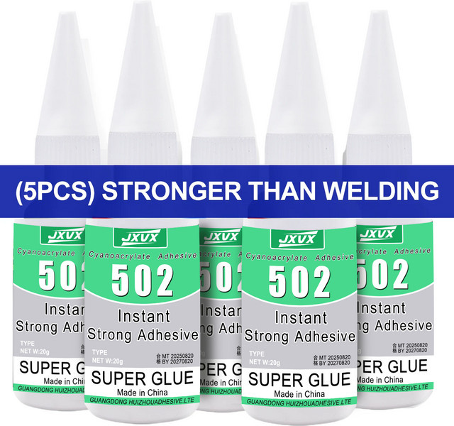 YZAN 502 Sekunden-Superkleber Set für Metall, Kunststoff, PVC und Holz, 20 ml - Bild 1