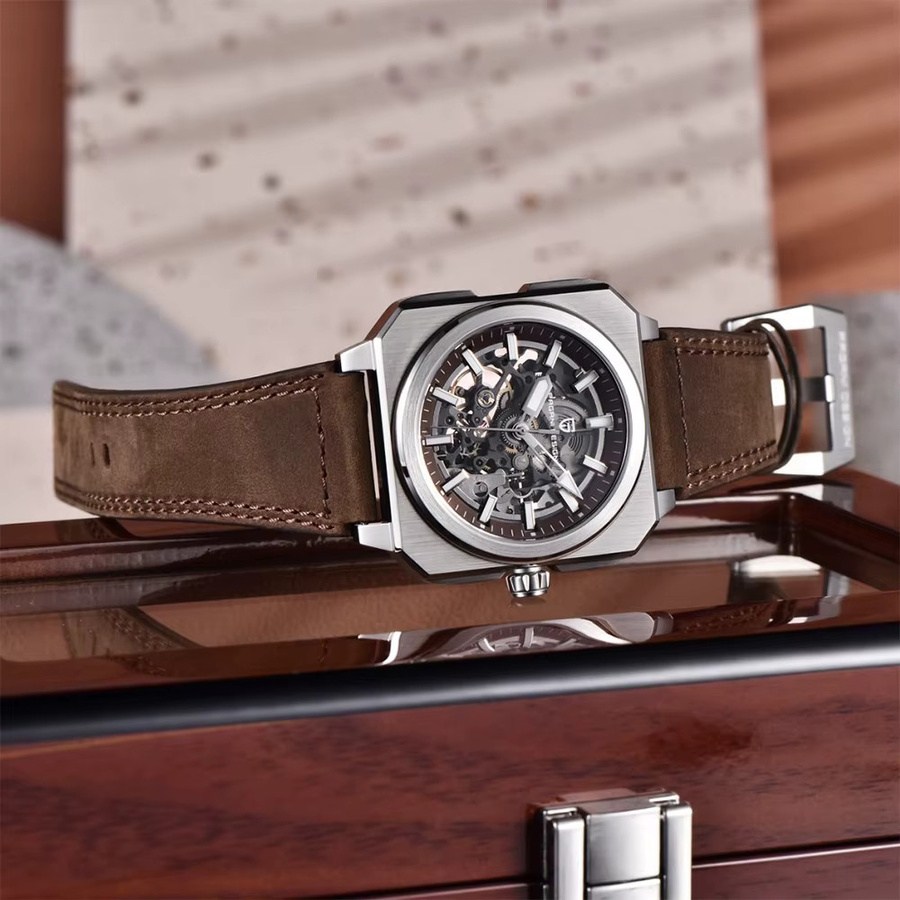 PAGANI DESIGN Armbanduhr, Automatik, Edelstahl, Leder, Herren - Bild 2