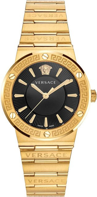 Versace Damenuhr, Quarz, Edelstahl, Schwarz, 38 mm, 5 ATM - Bild 1