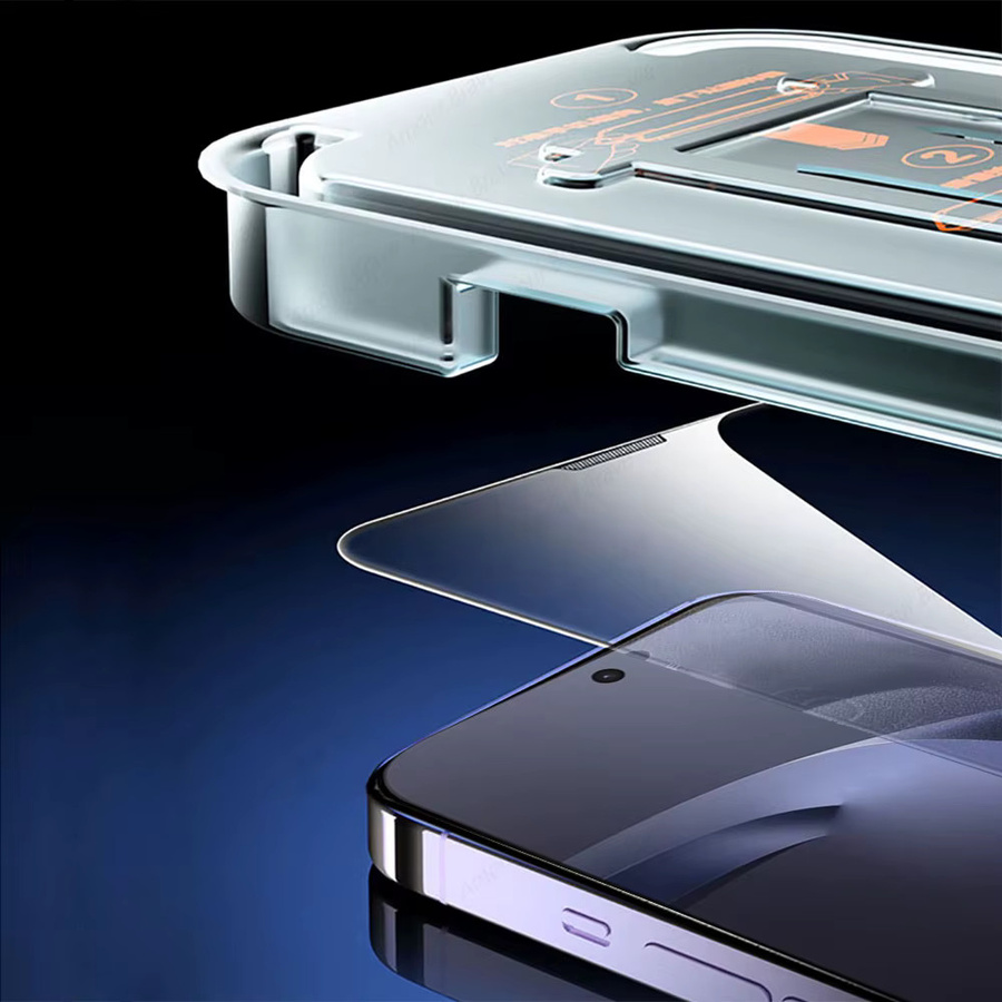 3er-Pack Displayschutz aus gehärtetem Glas für Xiaomi 14T und 17T Pro, transparent mit Staubschutz-Box für einfache Installation - Bild 4