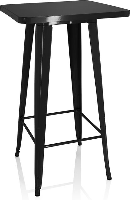 hjh OFFICE Bartisch VANTAGGIO HIGH T aus Stahl im Industry-Look - Bild 1