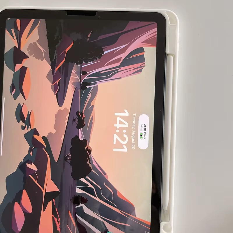 CAPSSICUM Transformer-Abdeckung mit Standfunktion für iPad Air Pro M4 und iPad Generationen 4 bis 10 in Transparent oder Pink mit transparenter Hartschale - Bild 2