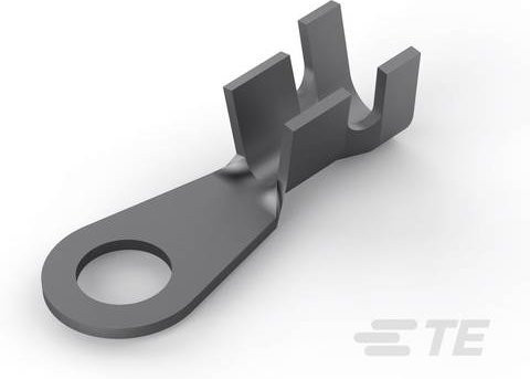 TE Connectivity Ringkabelschuh 160134-2, grau, Querschnitt max. 5,3 mm², Loch-Ø 5,3 mm, unisoliert - Bild 1