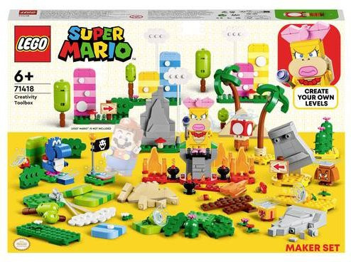 LEGO Super Mario Kreativbox 71418 Leveldesigner-Set in Bunt/Mehrfarbig mit Gras, Wüste und Lava-Elementen - Bild 1