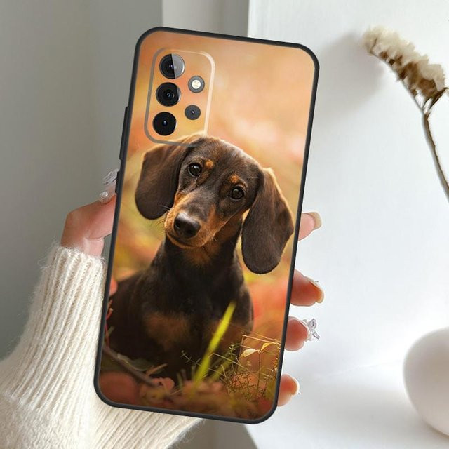 Handyhülle mit Dackel Motiv für Samsung Galaxy A54 A53 A34 A33 A13 A23 A31 A51 A71 A12 A22 A32 A52 A50 A52S in Multicolor - Bild 1