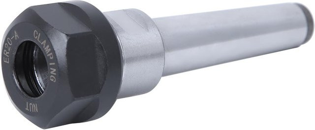 MT2 ER20 M10 Spannzangenhalter aus Stahl in Silber für CNC Fräsdrehwerkzeuge mit 13mm Aufnahme - Bild 1