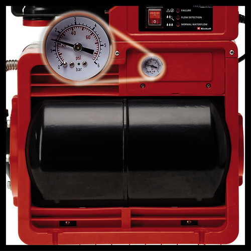 Einhell Hauswasserwerk GE-WW 1145 ECO Booster in Rot und Schwarz - Bild 2
