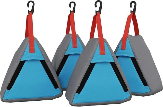 vidaXL Aufbewahrungstasche Set 4 Stück in Grau und Blau aus Oxford-Gewebe B/T/H: 24 x 16 x 24 cm - Bild 1