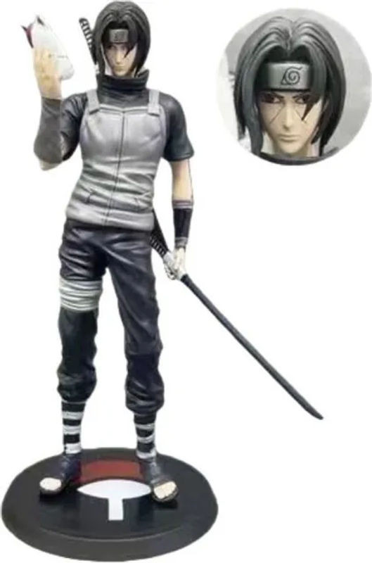 Bandai Naruto Itachi Uchiha Dekoration Figur Schwarz handgefertigte Statue - Bild 1