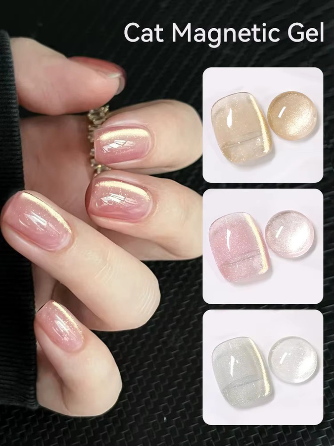 LILYCUTE Magnetisches Nagelgel, Gold Rosa, 7 ml - Bild 3