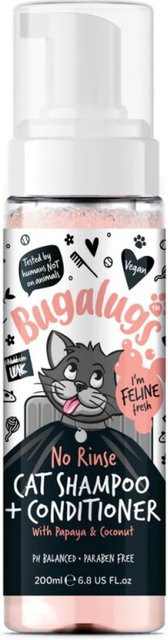 Bugalugs Katzen-Shampoo & Conditioner No-Rinse, 200 ml - Bild 1