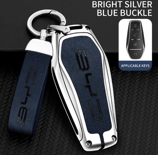 Jaxon Schlüsselhülle aus Zinklegierung für BYD Song Plus Pro Seal Dolphin Mini Atto 3 EV in Schwarz - Bild 1