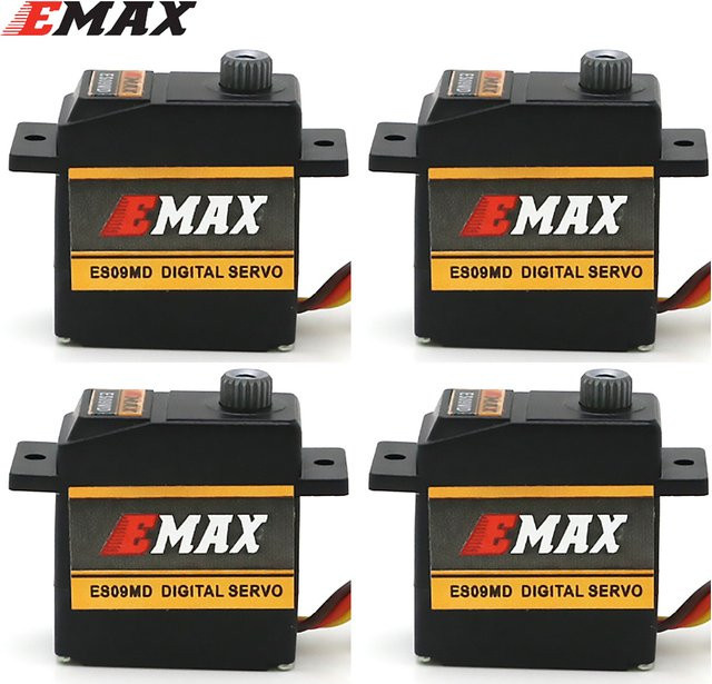 EMAX ES09MD Doppellager-Spezial-Swash-Metall-Digitalservo, Zubehör, Schwarz - Bild 1