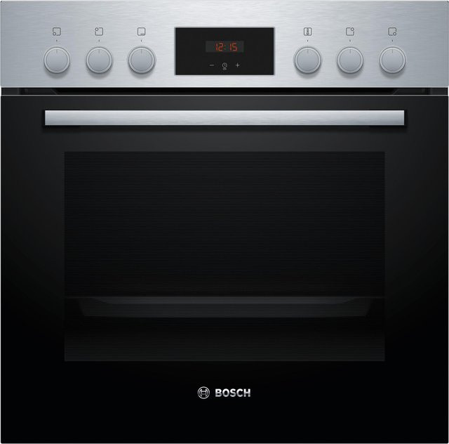 Bosch Einbauherdset HND211RS63 in Schwarz mit Glaskeramik-Kochfeld und Heißluftfunktion - Bild 1