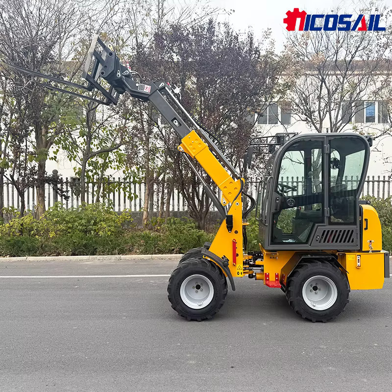 Mini-Teleskopleiter 4x4 Kompaktlader nicosail in Gelb für Landwirtschaft und Garten EPA- und EUR5-konform - Bild 1