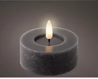 LUMINEO LED Teelicht in Grau mit Timer und Flicker-Effekt - Bild 1