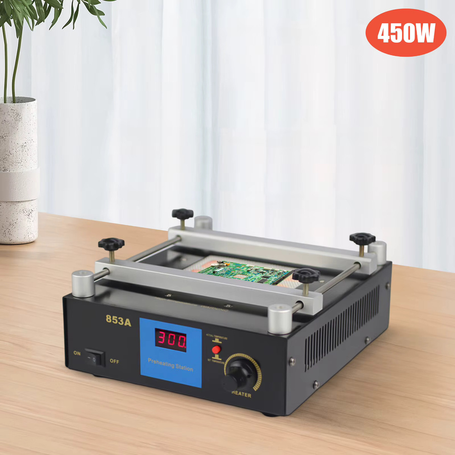 TOOL1SHOoo Infrarot-Vorheizstation mit intelligenter Temperaturregelung, 450 W, Schwarz, B/T: 12 x 12 cm - Bild 2
